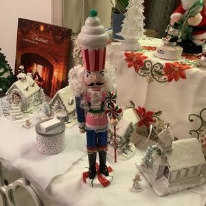Candy cane nutcracker